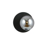 Emibig Applique Murale Oslo Acier Noir | Convient pour 1x E14 - Max 10W