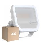 Lot 4x Ledvance Projecteur LED Aluminium Blanc 17W 2400lm 100D - 840 Blanc Froid | IP66 - Symétrique