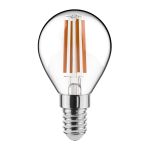 Noxion Lucent Lustre LED E14 Kogel Filament Helder 4.5W 470lm - 827 Zeer Warm Wit | Dimbaar - Vervangt 40W