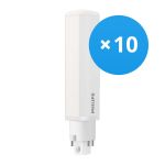 Voordeelpak 10x Philips CorePro PL-C LED 6.5W 830 | Warm Wit - 4-Pin - Vervangt 18W