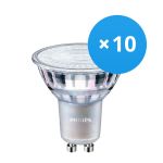 Voordeelpak 10x Philips MASTER Value LED Spot GU10 PAR16 4.9W 380lm 60D - 940 Koel Wit | Beste Kleurweergave - Dimbaar - Vervangt 50W