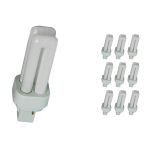 Voordeelpak 10x Osram Dulux D 10W 827 | Zeer Warm Wit - 2-Pin