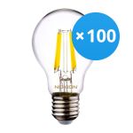 Voordeelpak 100x Noxion Lucent LED E27 Peer Filament Helder 4.5W 470lm - 840 Koel Wit | Vervangt 40W