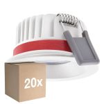 Voordeelpak 20x Ledvance LED  SPOT FIRE RATED Aluminium  8W 720lm 36D - 940 Koel Wit | Zaagmaat 68mm - IP65 - Beste Kleurweergave -  Dimbaar
