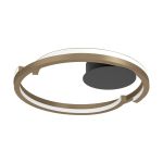 Eglo Plafondlamp Mezzomonte Aluminium Staal Brons Zwart 20W 1600lm - 827-865 Afstembaar Wit | IP20 - Dimbaar 