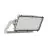 Ledvance LED Floodlight Max Radial 45 Aluminium Grijs 600W 85600lm 45D - 830 Warm Wit | IP66 - Symmetrisch