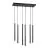 Emibig Hanglamp Selter Staal Zwart | Geschikt voor 6x G9 - Max 8W