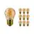 Voordeelpak 10x Philips MASTER Value LED Lustre E27 Kogel Goud 2.6W 136lm - 820 Zeer Warm Wit | Vervangt 15W