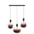 Calex XXL Marron Rood Complete Set - Including 3 XXL Lamps + Cordset Rechthoekig basis