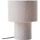 Brilliant Tafellamp Teddy Metaal Textiel Grijs | 230mm - Geschikt voor 1x E27