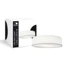 D'Lite Plafondlamp Lunelle 50cm Textiel Wit | Geschikt voor 3x E27 