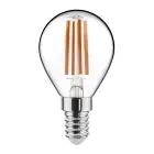 Noxion Lucent Lustre LED E14 Kogel Filament Helder 4.5W 470lm - 827 Zeer Warm Wit | Dimbaar - Vervangt 40W