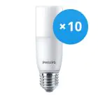 Voordeelpak 10x Philips CorePro LED Stick E27 9.5W 830 Mat | Warm Wit - Vervangt 68W